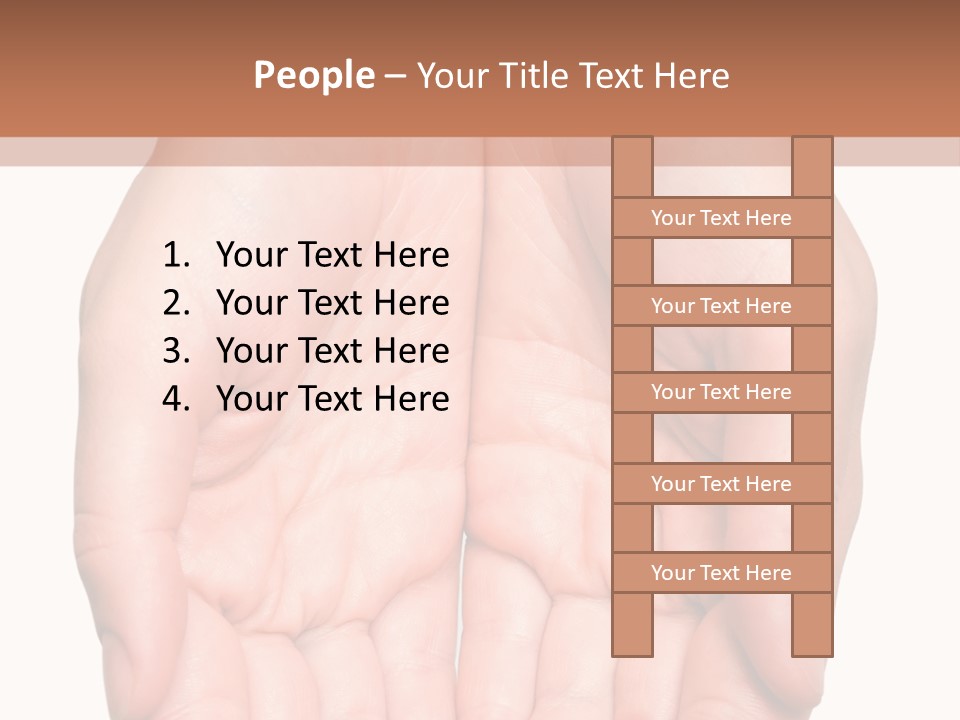 Close-Up, Pregnant Woman Is Stroking Belly On The White Background PowerPoint Template