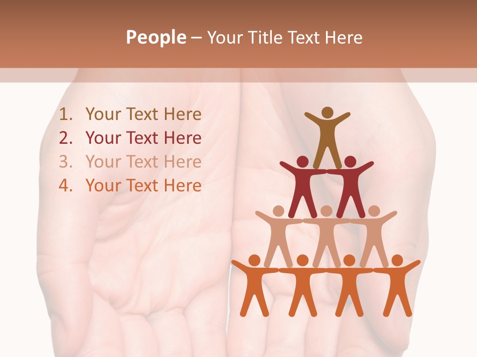 Close-Up, Pregnant Woman Is Stroking Belly On The White Background PowerPoint Template