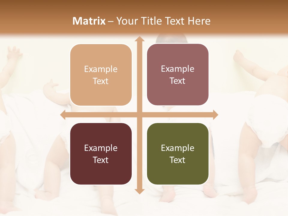 Cute Baby Standing And Playing. PowerPoint Template