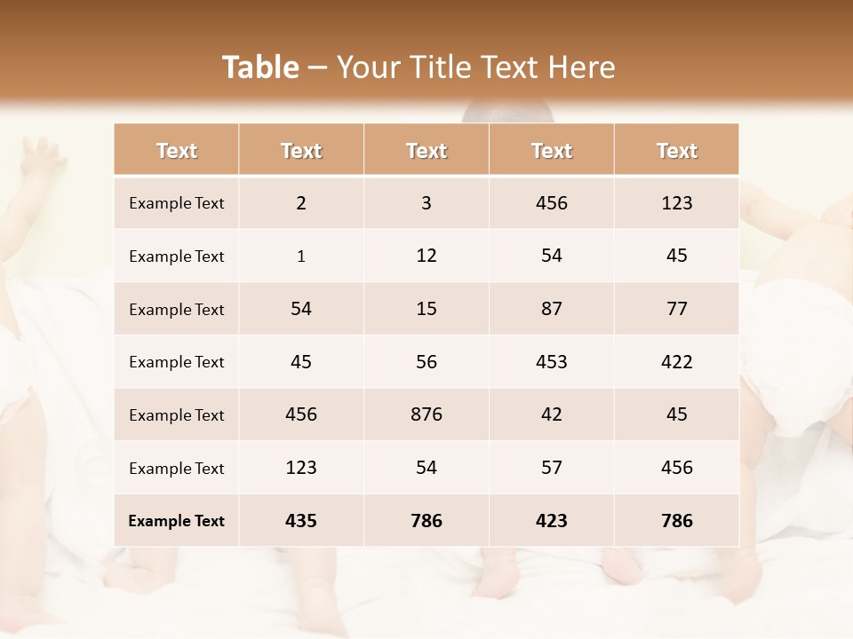 Cute Baby Standing And Playing. PowerPoint Template