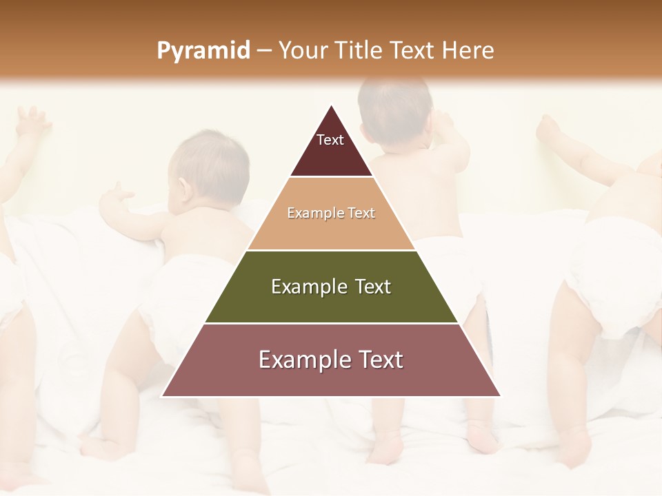 Cute Baby Standing And Playing. PowerPoint Template