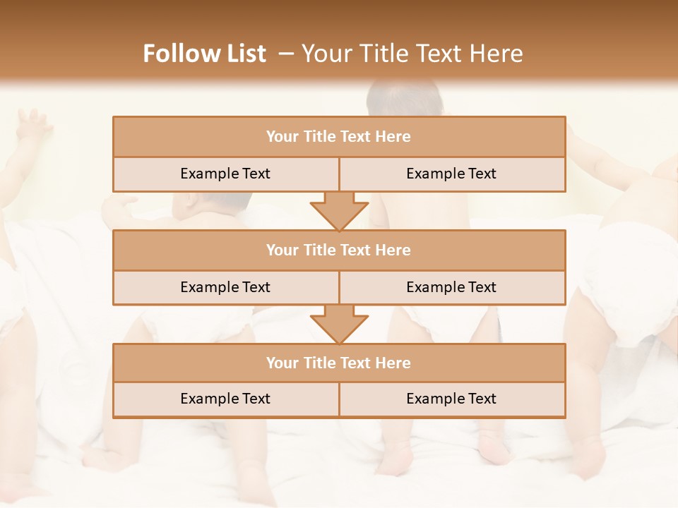 Cute Baby Standing And Playing. PowerPoint Template