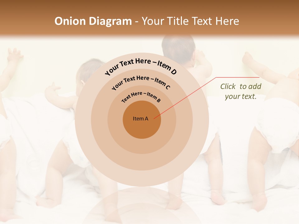 Cute Baby Standing And Playing. PowerPoint Template