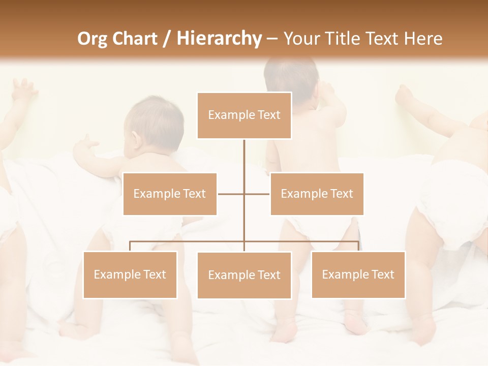Cute Baby Standing And Playing. PowerPoint Template
