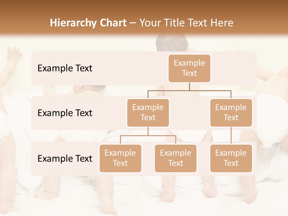 Cute Baby Standing And Playing. PowerPoint Template