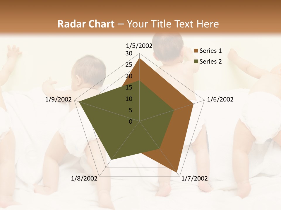 Cute Baby Standing And Playing. PowerPoint Template