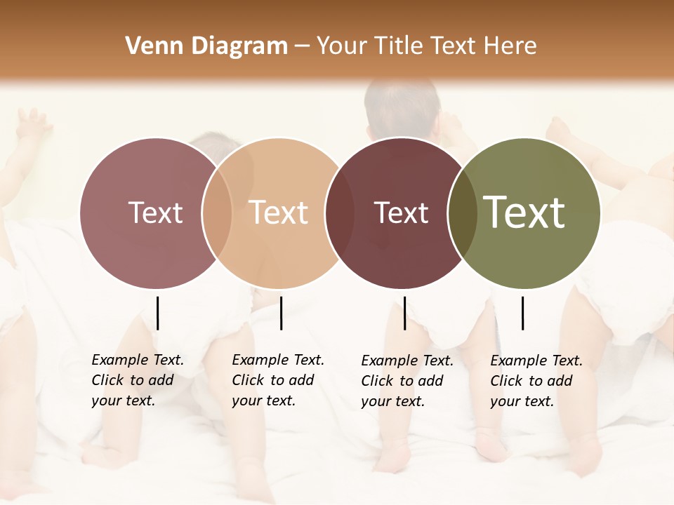 Cute Baby Standing And Playing. PowerPoint Template