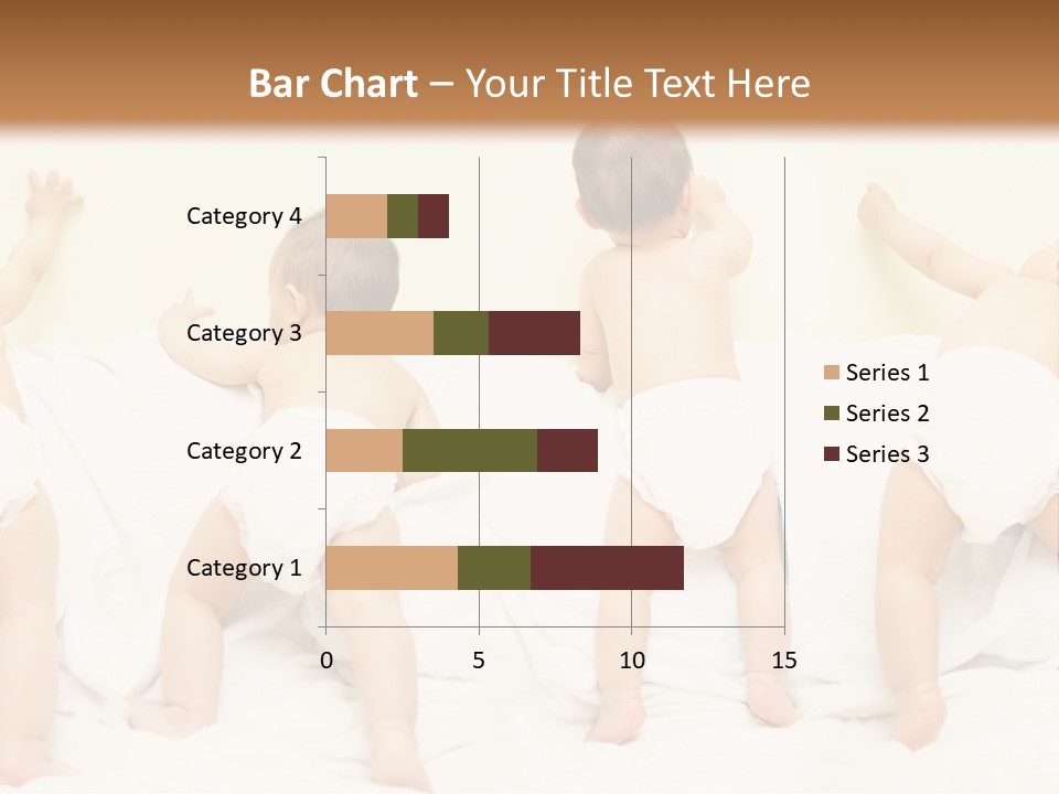 Cute Baby Standing And Playing. PowerPoint Template