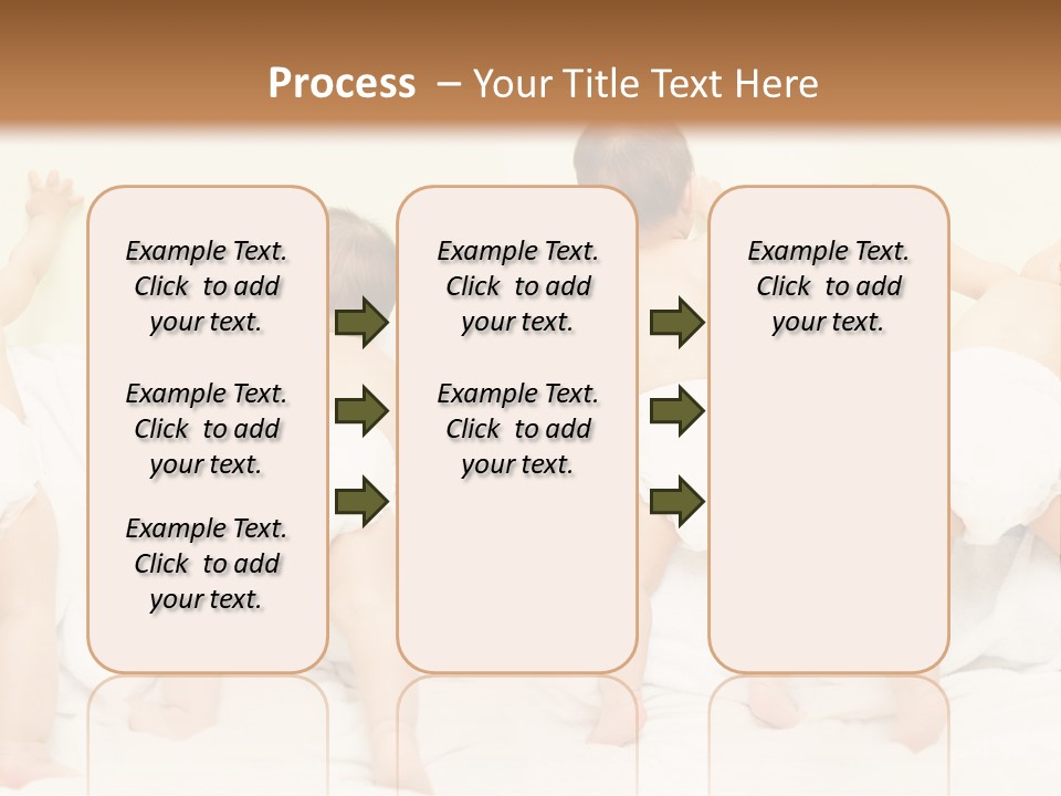 Cute Baby Standing And Playing. PowerPoint Template