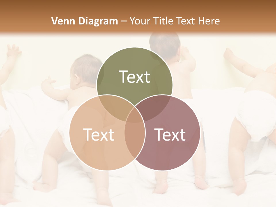 Cute Baby Standing And Playing. PowerPoint Template