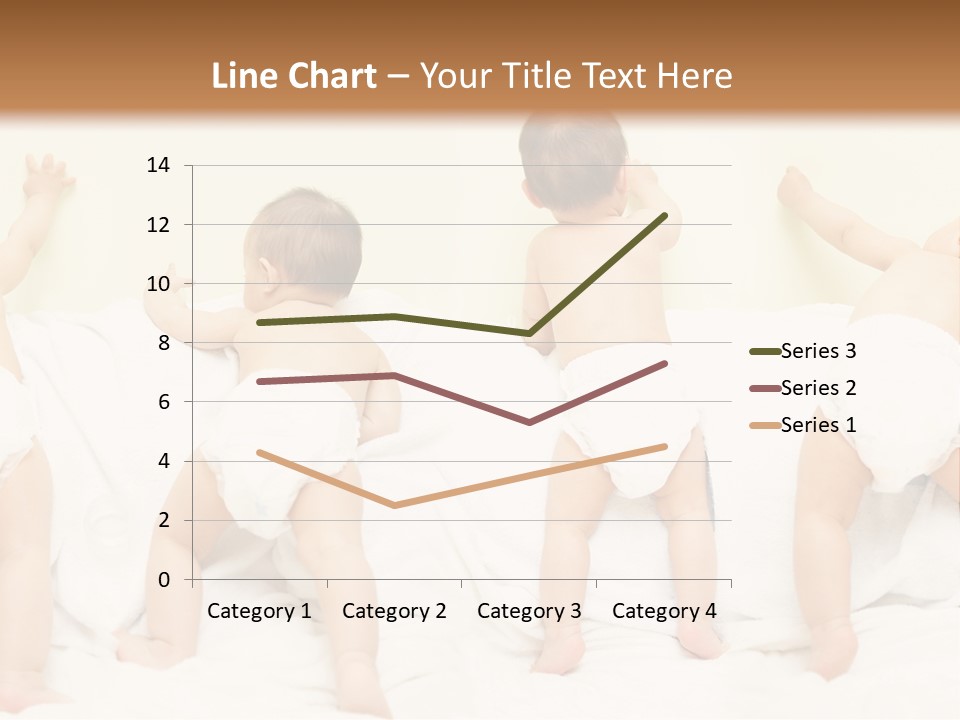 Cute Baby Standing And Playing. PowerPoint Template