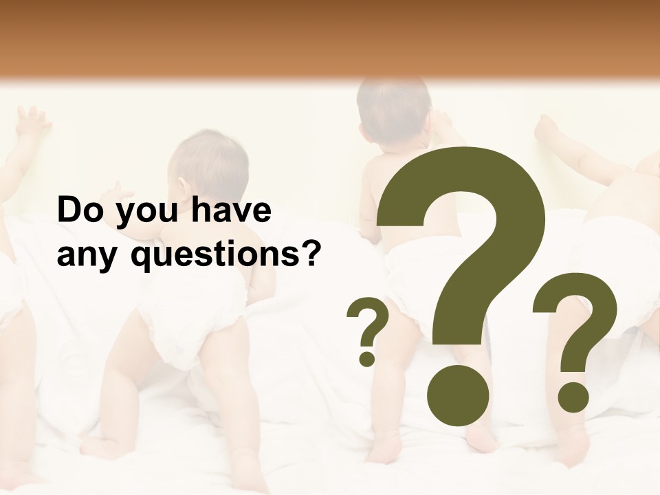 Cute Baby Standing And Playing. PowerPoint Template