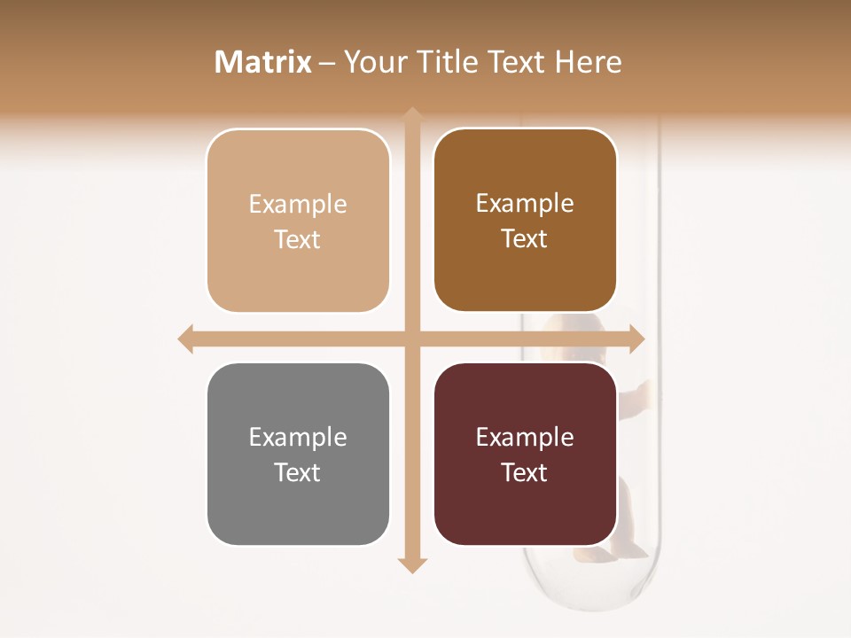 Baby Figurine In A Test Tube PowerPoint Template