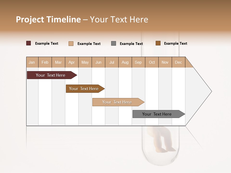 Baby Figurine In A Test Tube PowerPoint Template