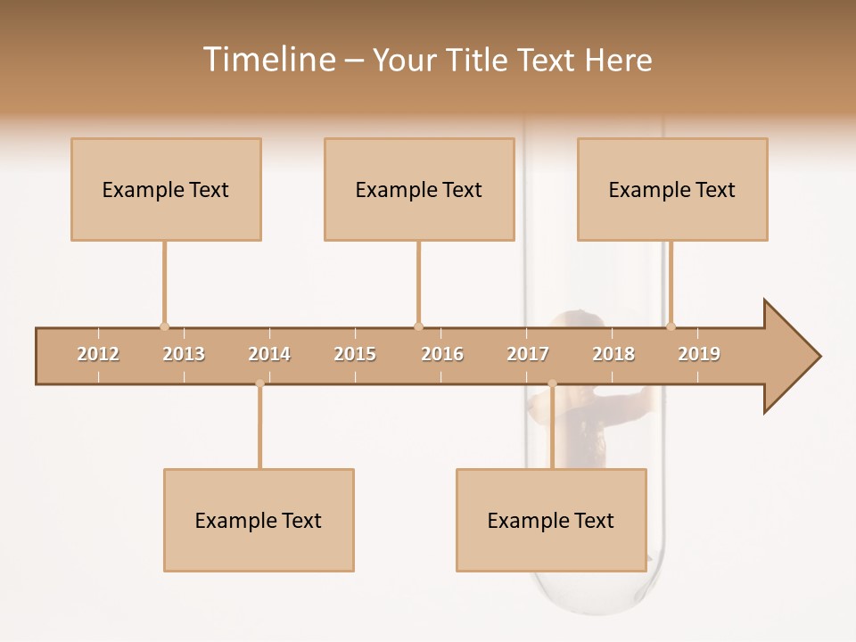 Baby Figurine In A Test Tube PowerPoint Template