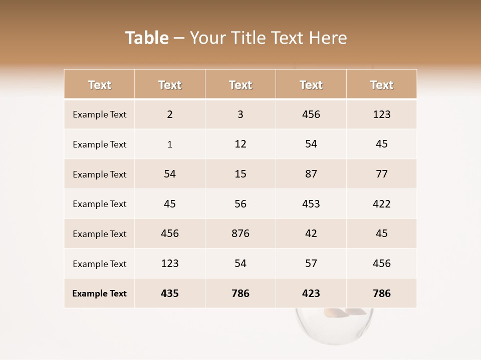 Baby Figurine In A Test Tube PowerPoint Template