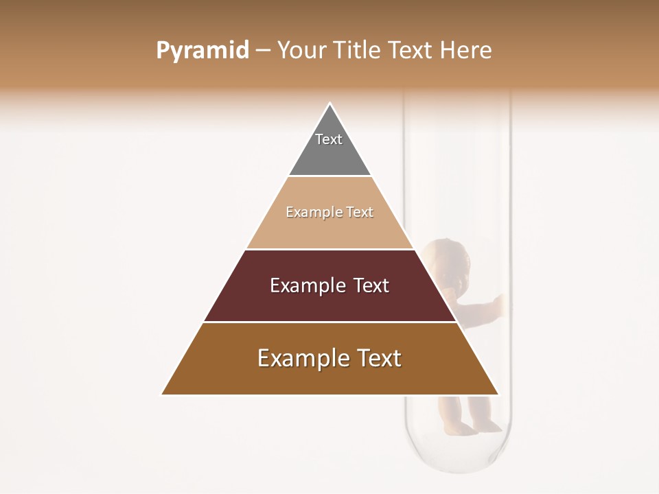 Baby Figurine In A Test Tube PowerPoint Template