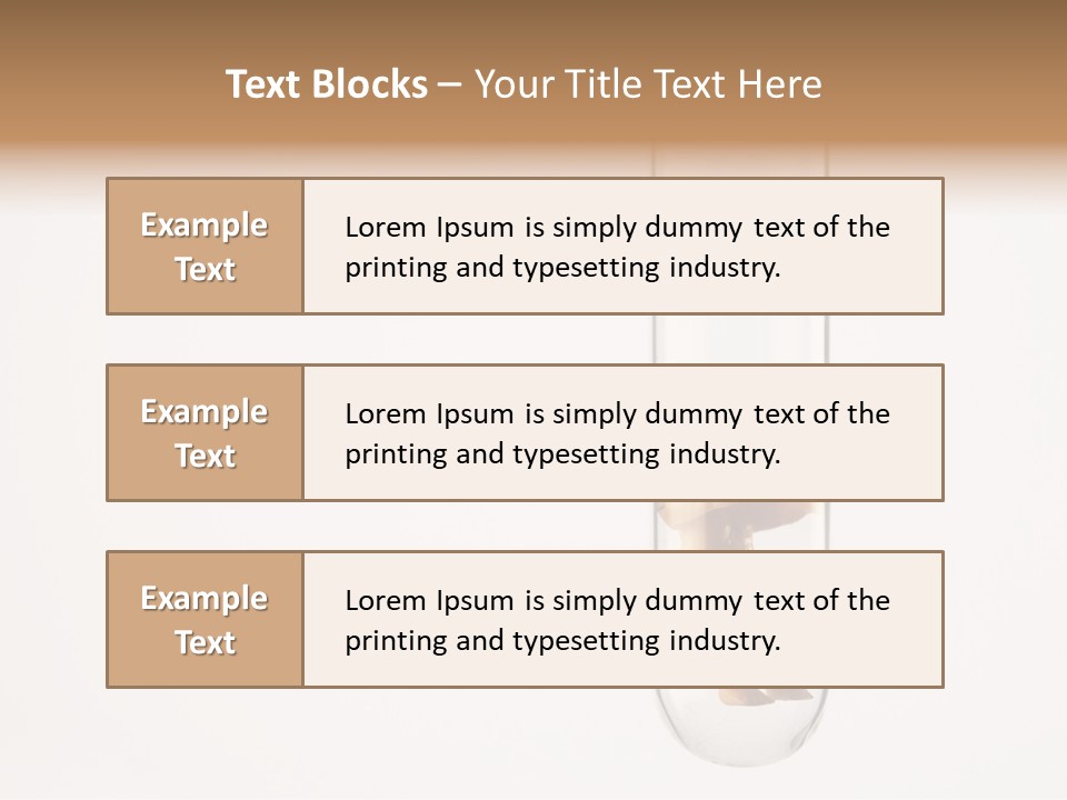Baby Figurine In A Test Tube PowerPoint Template