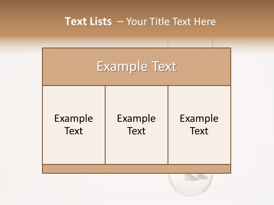 Baby Figurine In A Test Tube PowerPoint Template