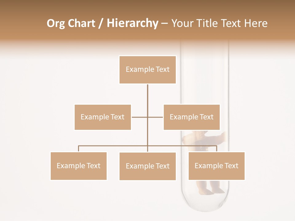 Baby Figurine In A Test Tube PowerPoint Template