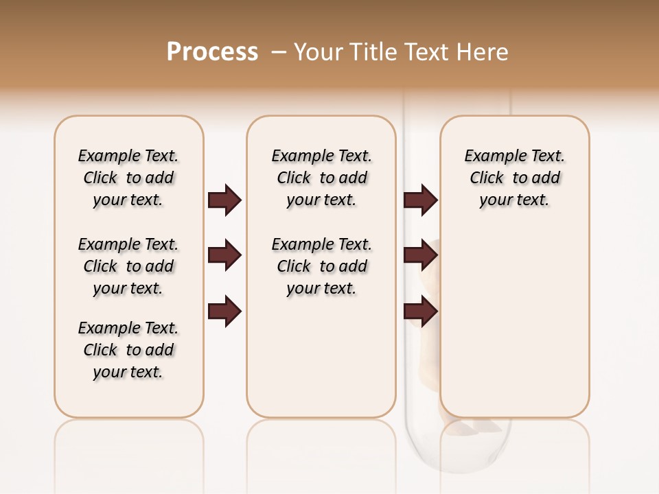 Baby Figurine In A Test Tube PowerPoint Template