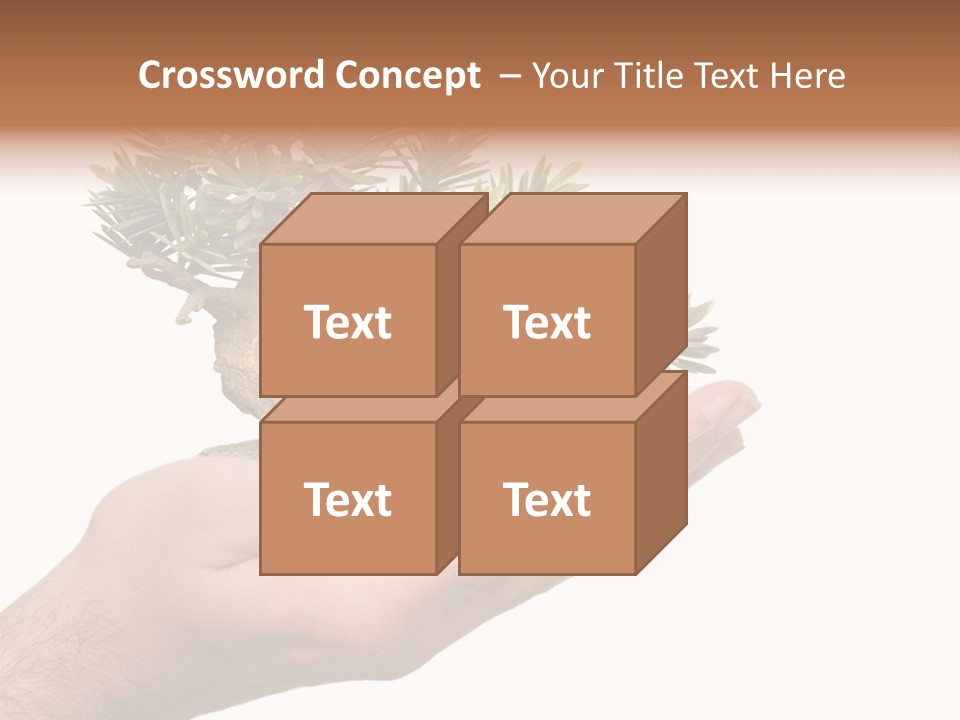 Palm With Tree PowerPoint Template