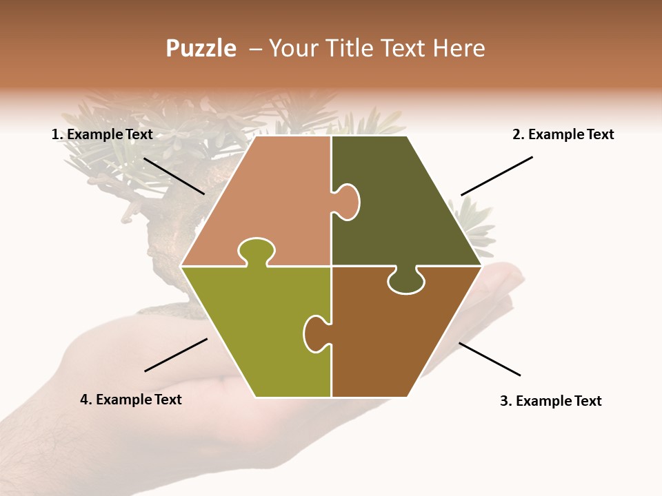 Palm With Tree PowerPoint Template