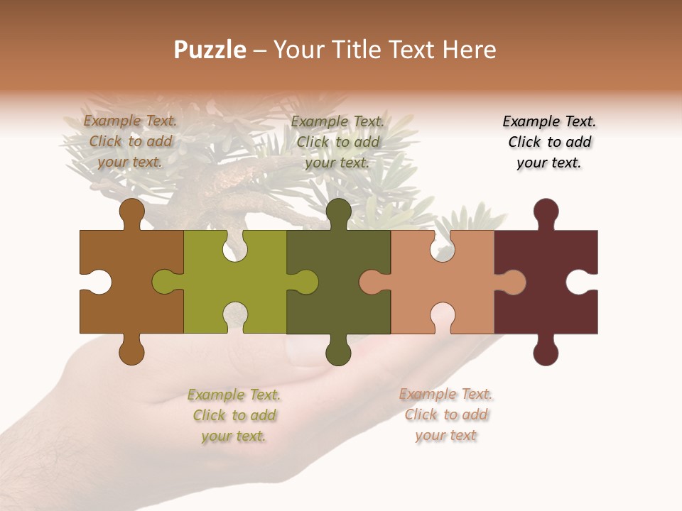 Palm With Tree PowerPoint Template