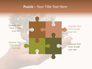 Palm With Tree PowerPoint Template