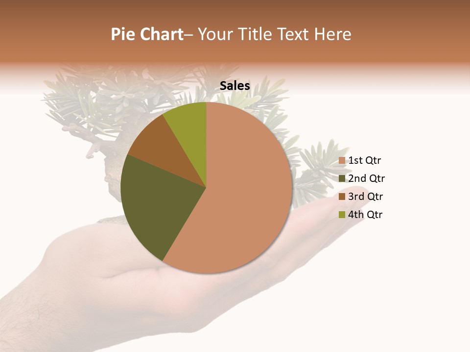 Palm With Tree PowerPoint Template