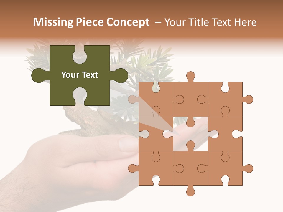 Palm With Tree PowerPoint Template