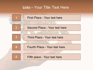 Palm With Tree PowerPoint Template