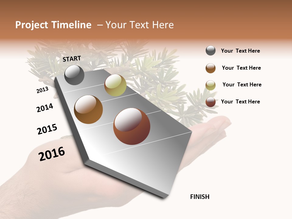 Palm With Tree PowerPoint Template