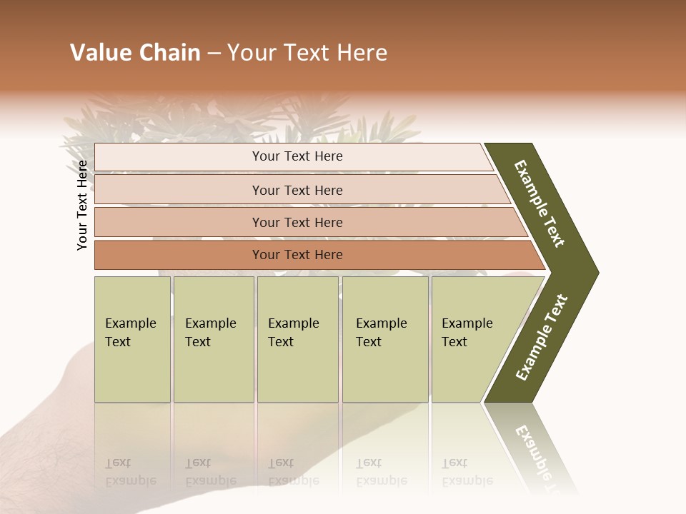 Palm With Tree PowerPoint Template