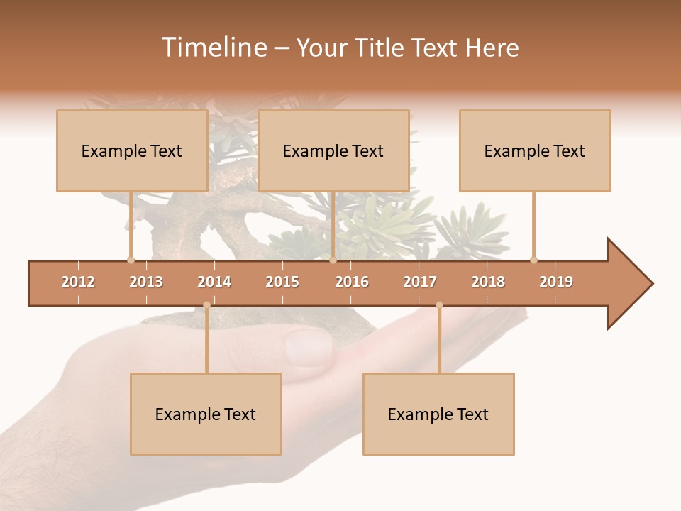 Palm With Tree PowerPoint Template