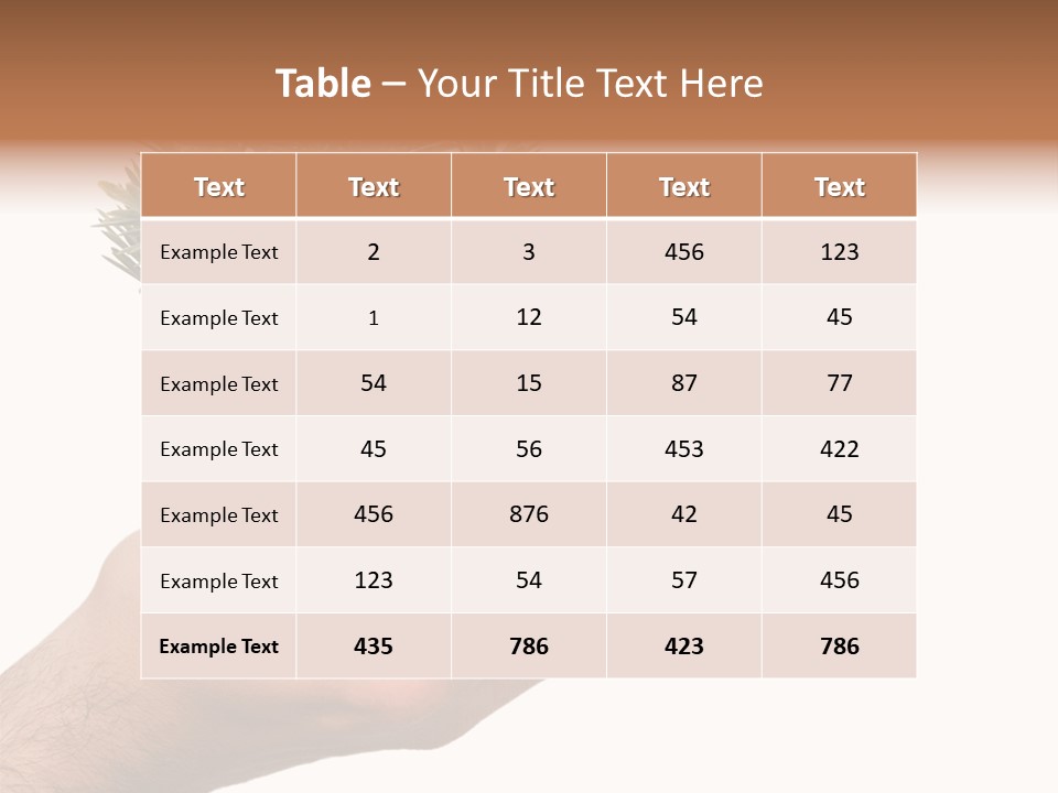 Palm With Tree PowerPoint Template
