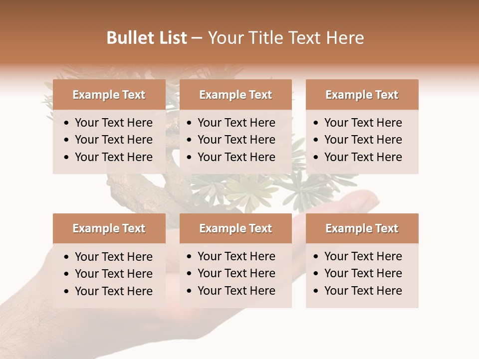 Palm With Tree PowerPoint Template