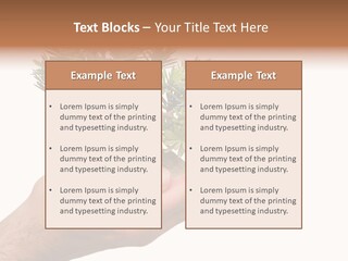 Palm With Tree PowerPoint Template