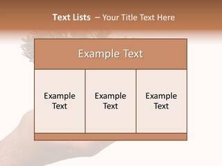 Palm With Tree PowerPoint Template