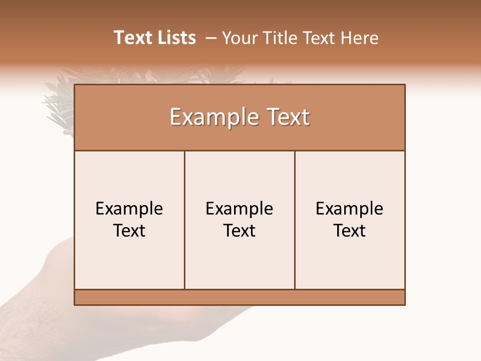 Palm With Tree PowerPoint Template