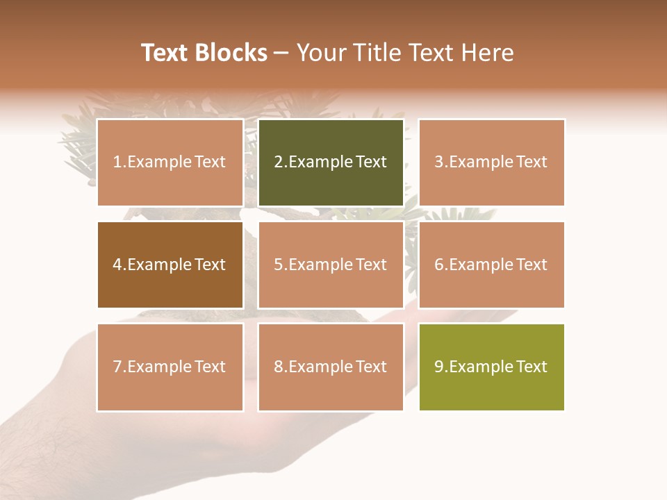 Palm With Tree PowerPoint Template