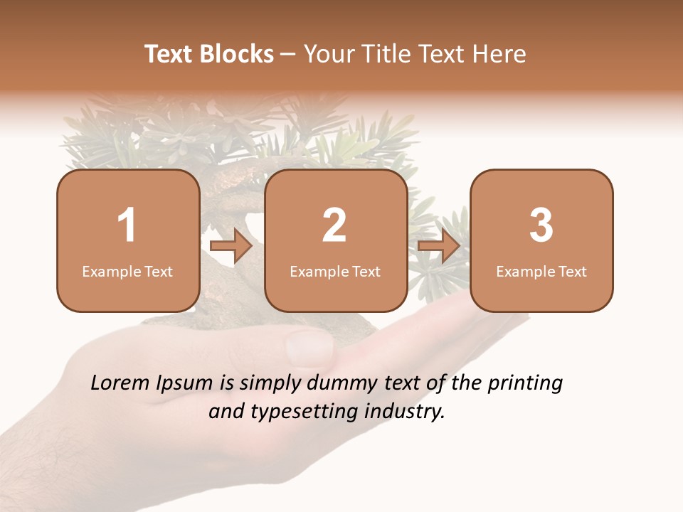 Palm With Tree PowerPoint Template