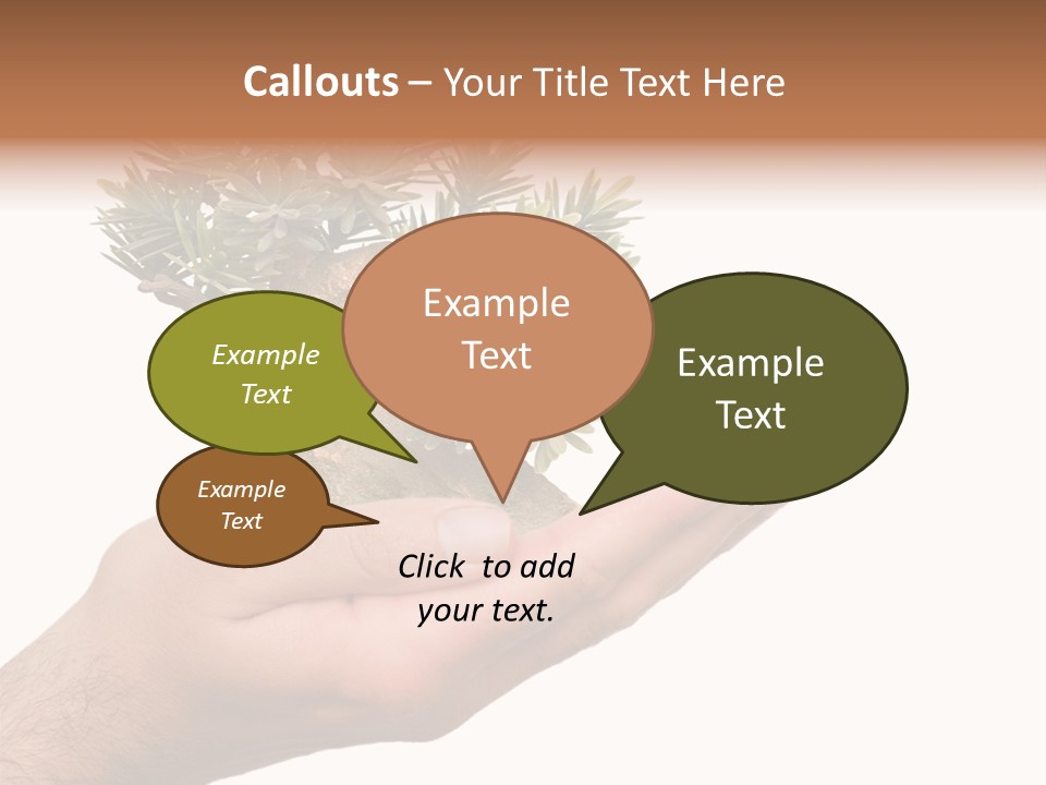 Palm With Tree PowerPoint Template