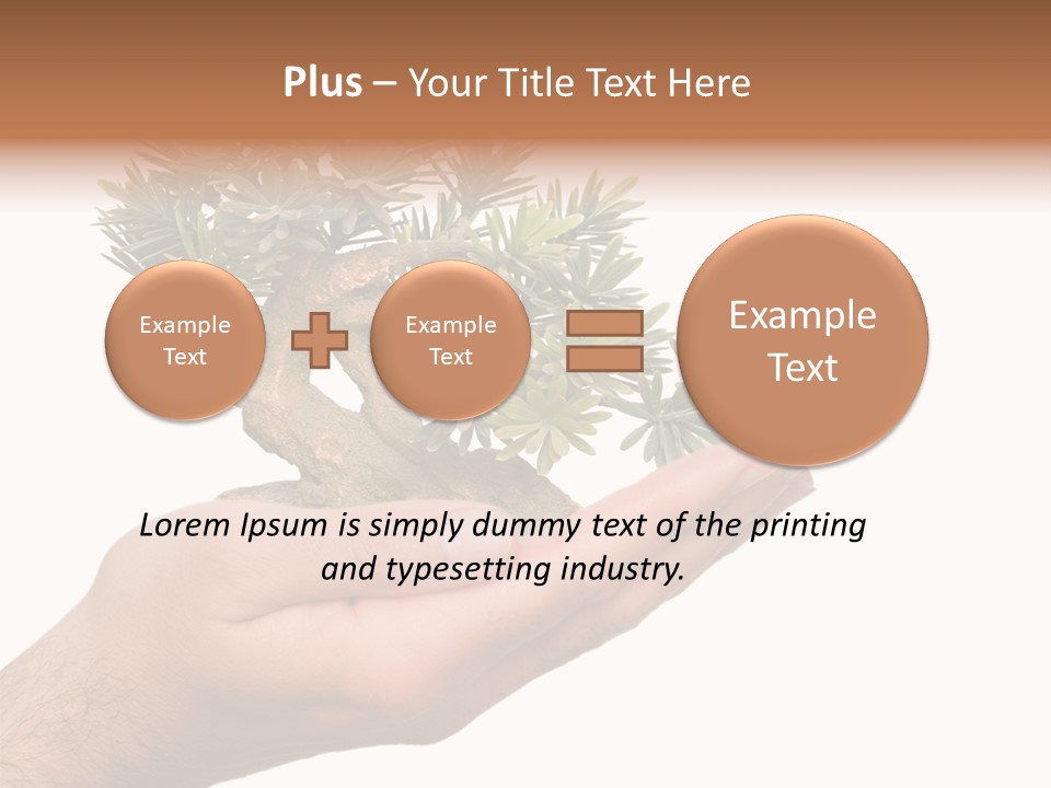 Palm With Tree PowerPoint Template