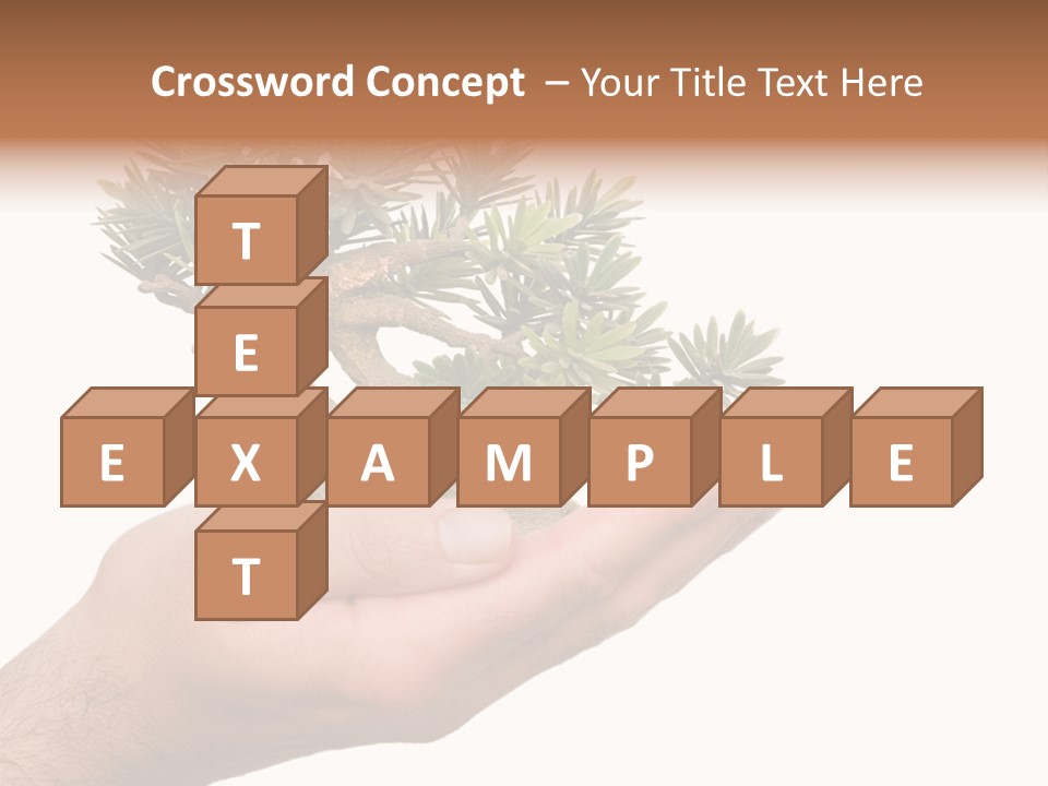 Palm With Tree PowerPoint Template