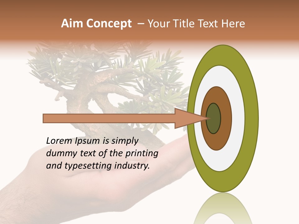 Palm With Tree PowerPoint Template