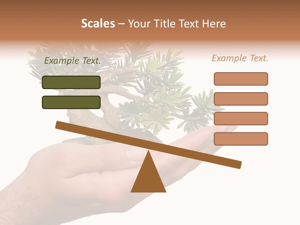 Palm With Tree PowerPoint Template