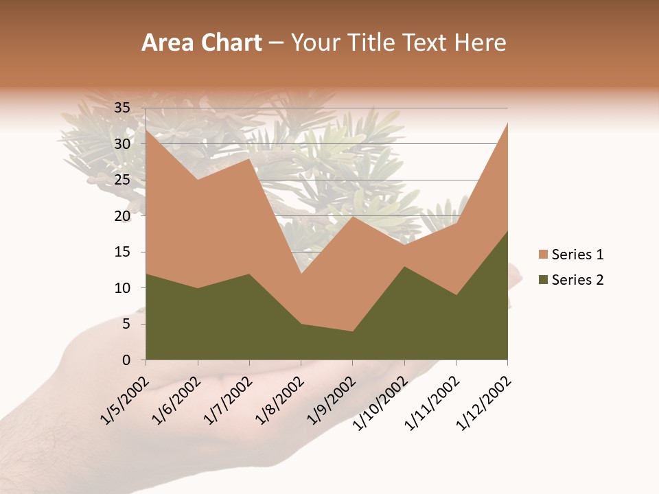 Palm With Tree PowerPoint Template