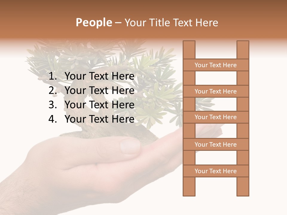 Palm With Tree PowerPoint Template