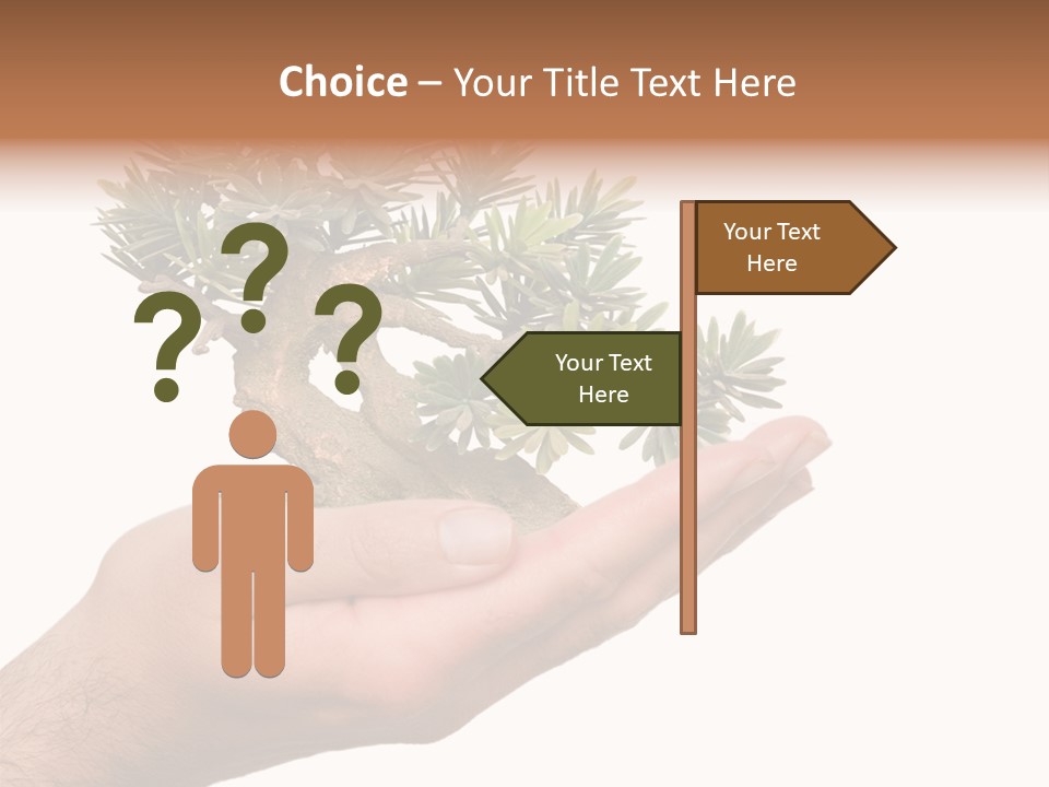 Palm With Tree PowerPoint Template